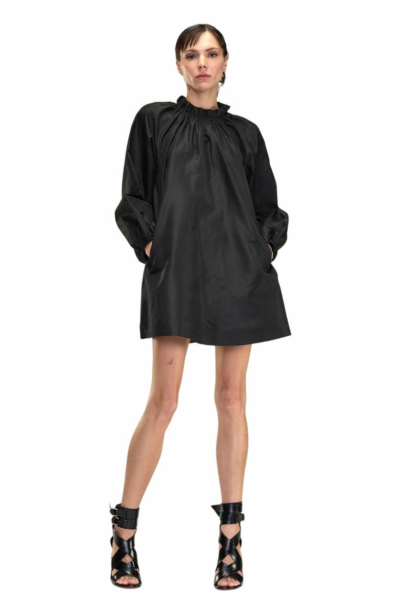 Cynthia Rowley Second Nature Silk Taffeta Dress, Alternate, color, 
