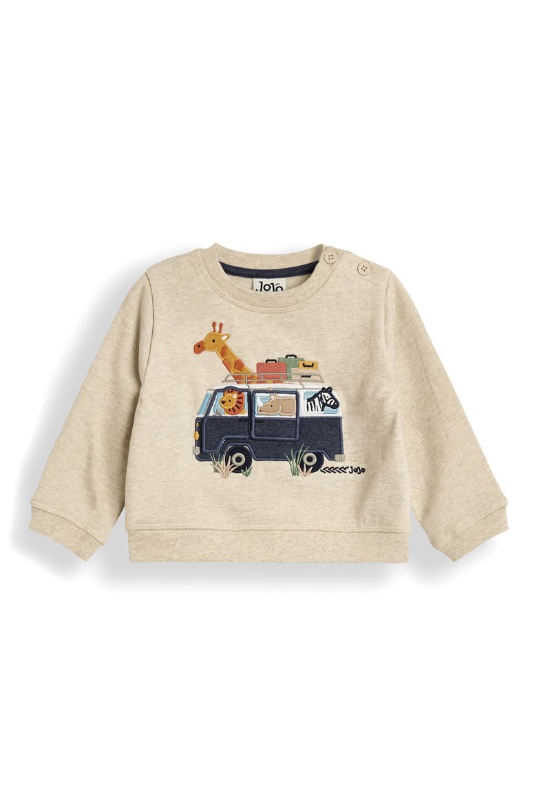 Safari Cotton Sweatshirt & Sweatpants Set, Alternate, color, NATURAL