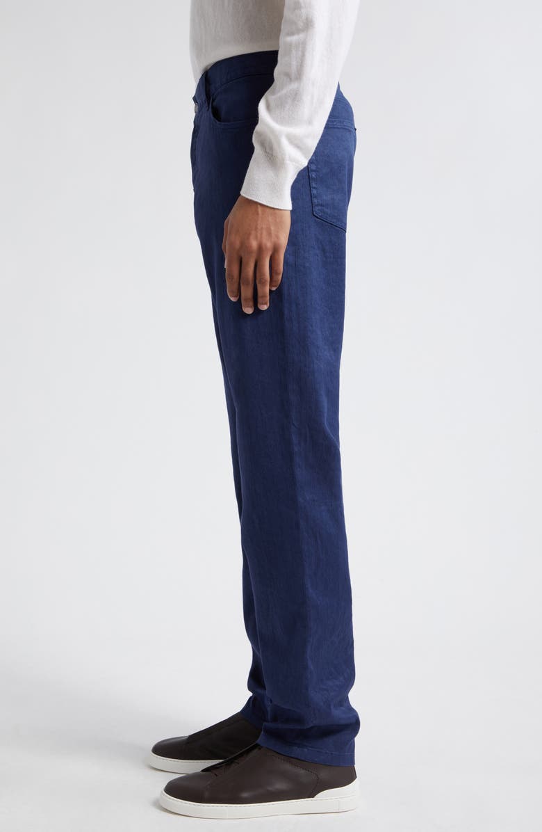 ZEGNA Roccia Stretch Cotton & Linen Pants, Alternate, color, 
