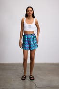 Je Te Veux Jett Polka Dot Elastic Wasited Shorts With Bow Detail