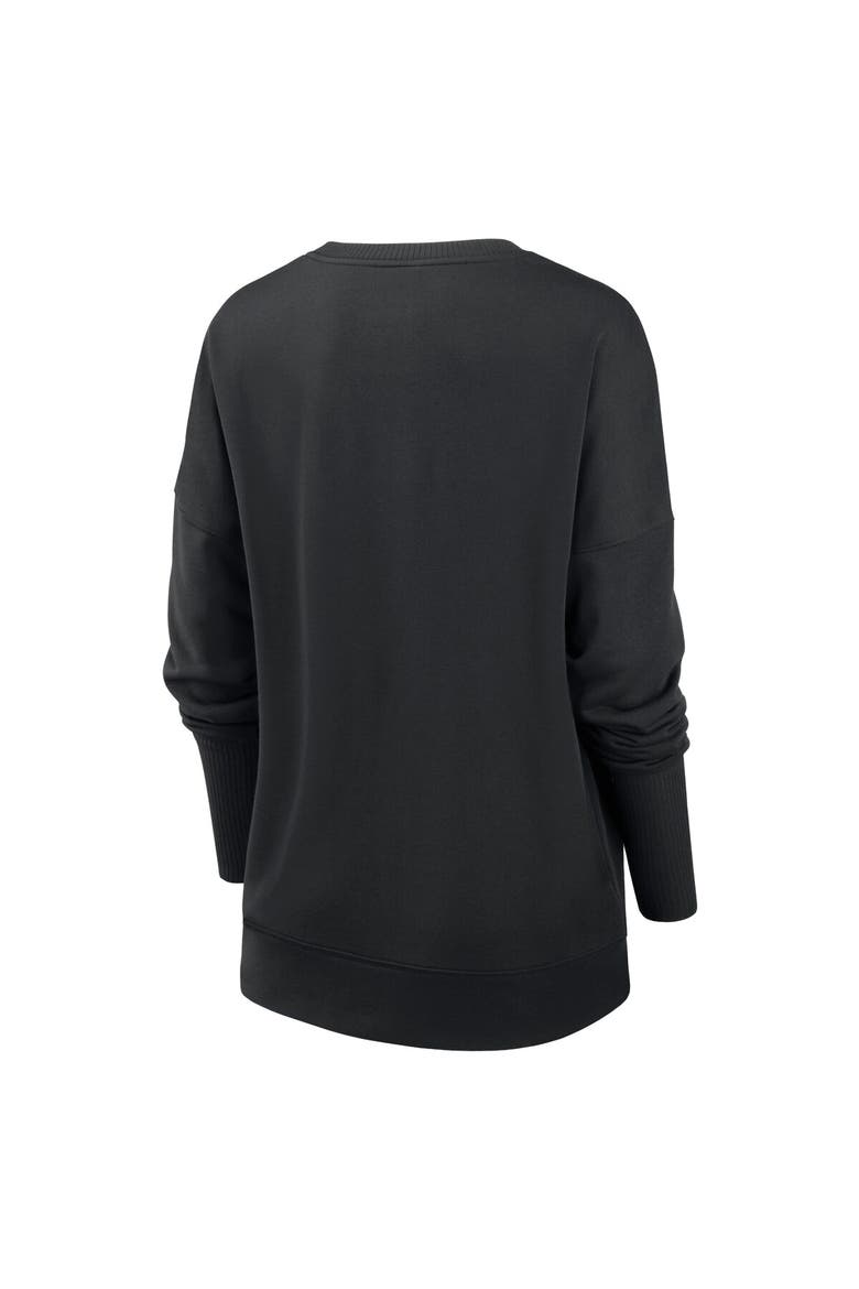 Women's Nike Black Pittsburgh Steelers Rewind Playback Icon Performance Pullover Sweatshirt, Alternate, color, Black