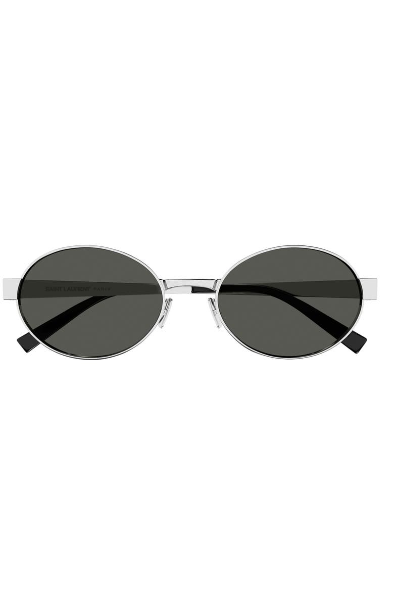 Saint Laurent 55mm Round Sunglasses, Main, color,