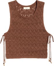 Elan Tie Side Crop Cover-Up Top