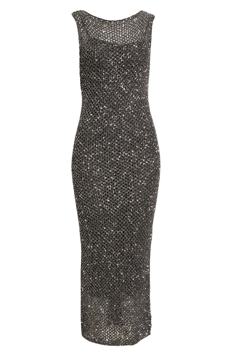 Missoni Sequin Knit Mesh Midi Dress, Alternate, color,