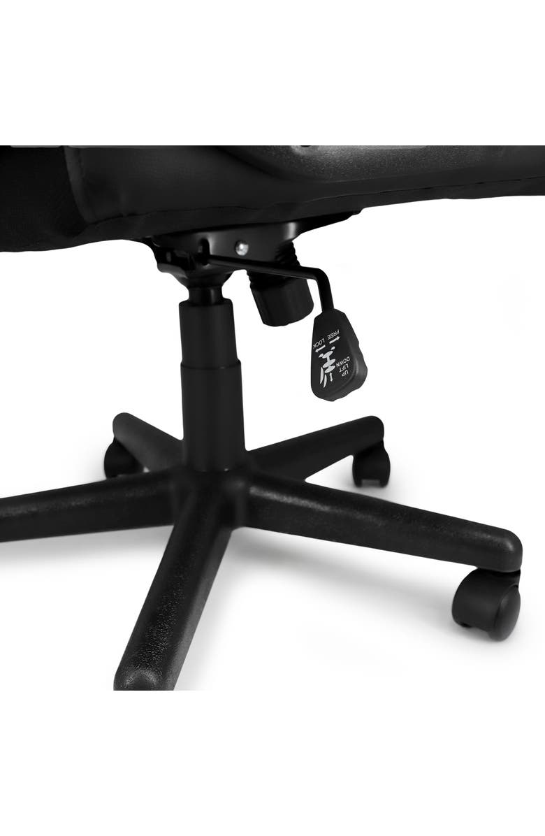 Elama Mid Back Rolling Adjustable Office Chair, Alternate, color, Black