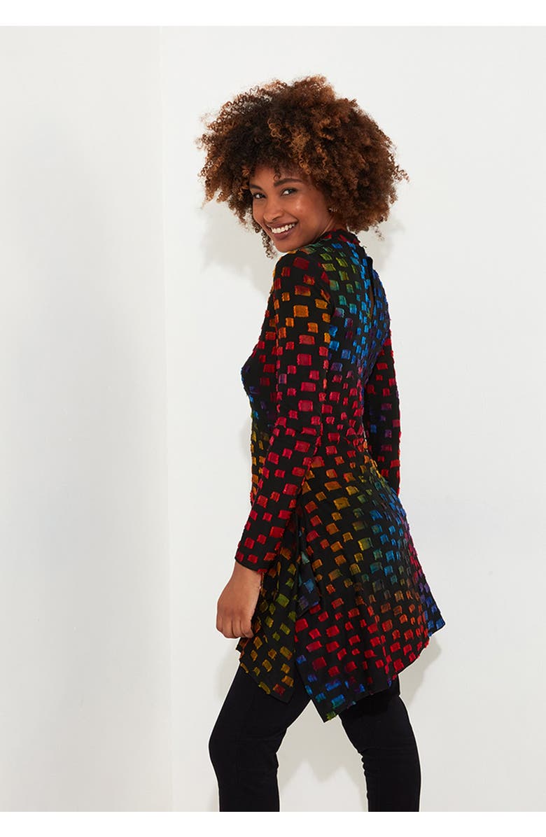 Joe Browns Sharkbite Keyhole Burnout Tunic, Alternate, color, Multicolor Abstract Geo