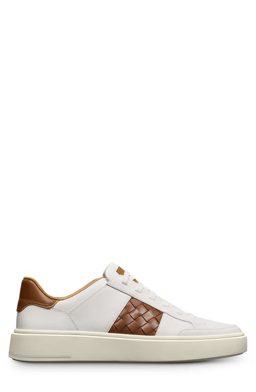 Allen Edmonds Oliver Woven Panel Sneaker In Brown