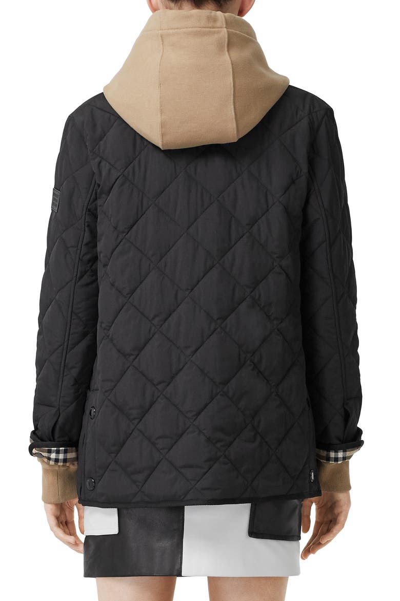 Cotswold Thermoregulated Quilted Barn Jacket, Alternate, color, BLACK