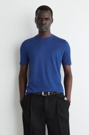COS Slim Knitted Silk T-Shirt