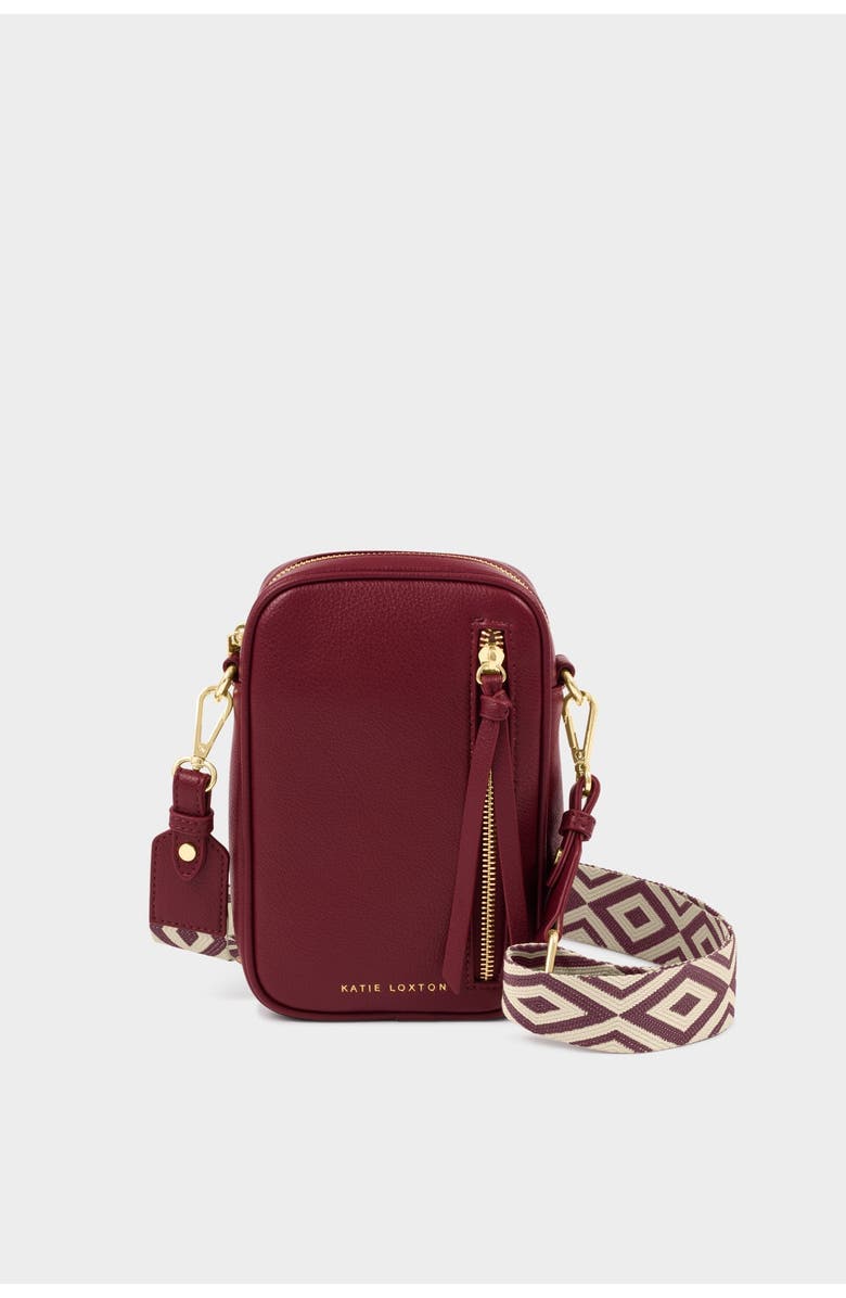 Katie Loxton Hallie Small Crossbody Bag in Cherry, Main, color, Cherry