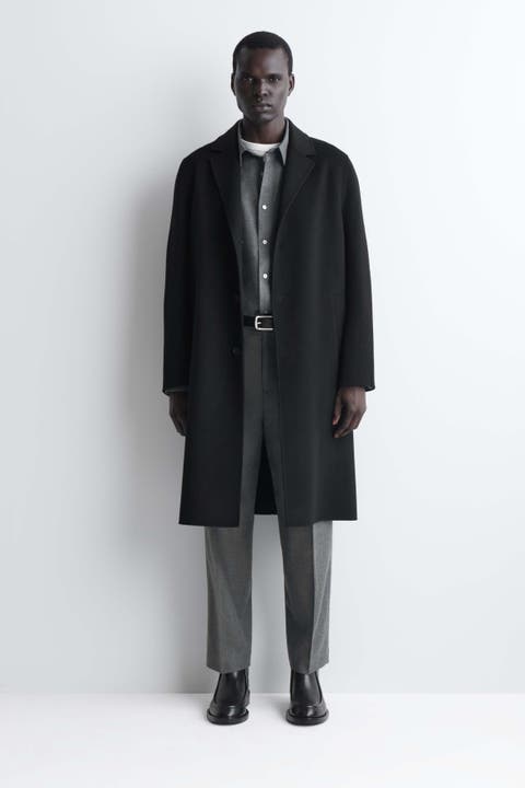 Pleated Wool Relaxed-fit Straight-leg Pants