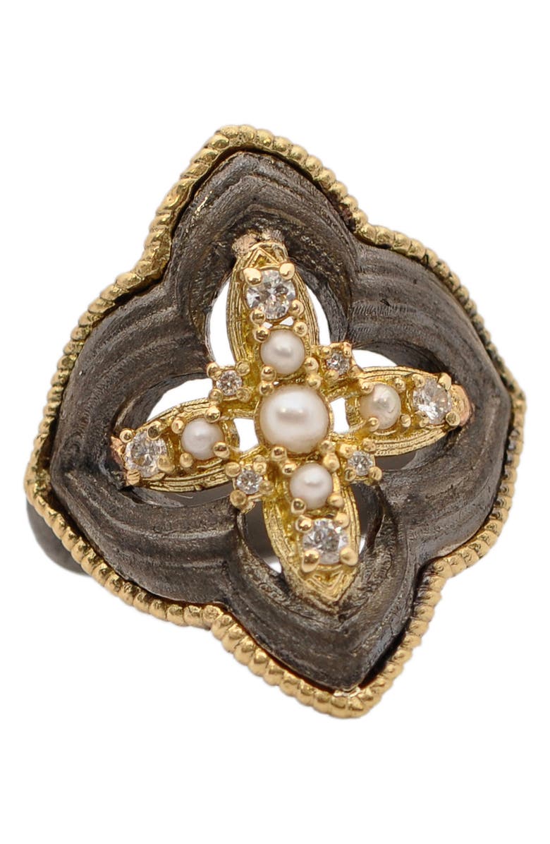 Armenta Open Scroll Statement Ring, Alternate, color, 