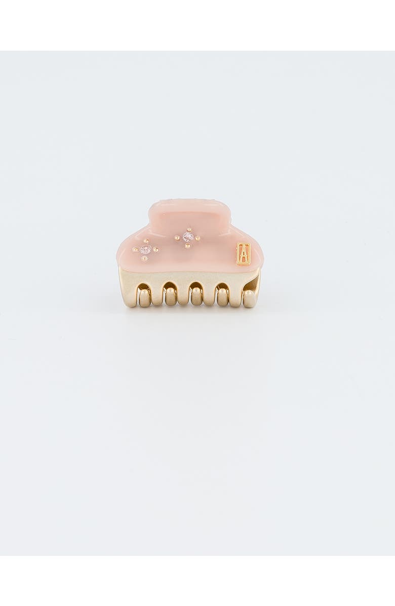 Alexandre de Paris Vendome Soleil Levant Acetate And Crystals Hair Claw Clip, Alternate, color, Pink