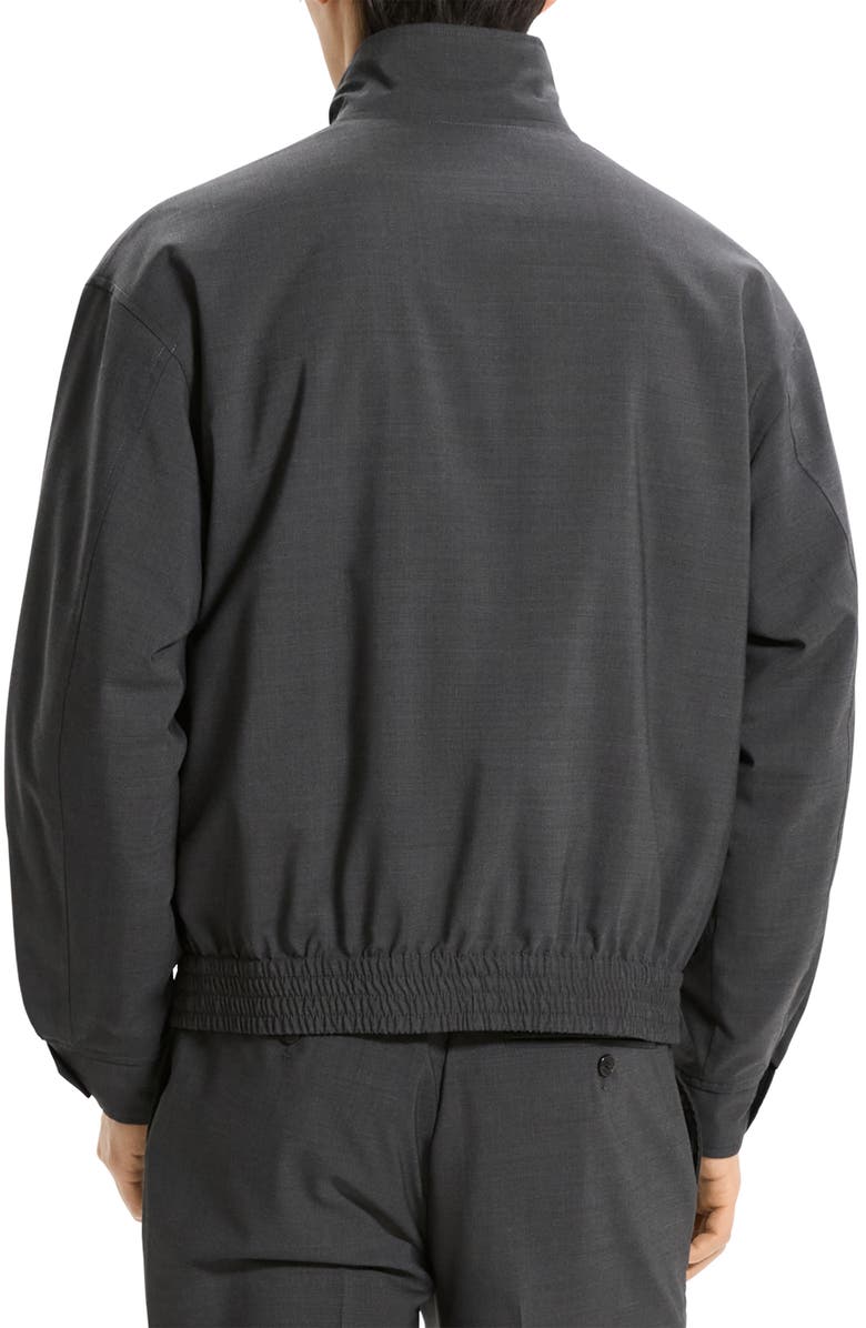 Theory Motion Wool Blend Reversible Jacket, Alternate, color, Charcoal Melange