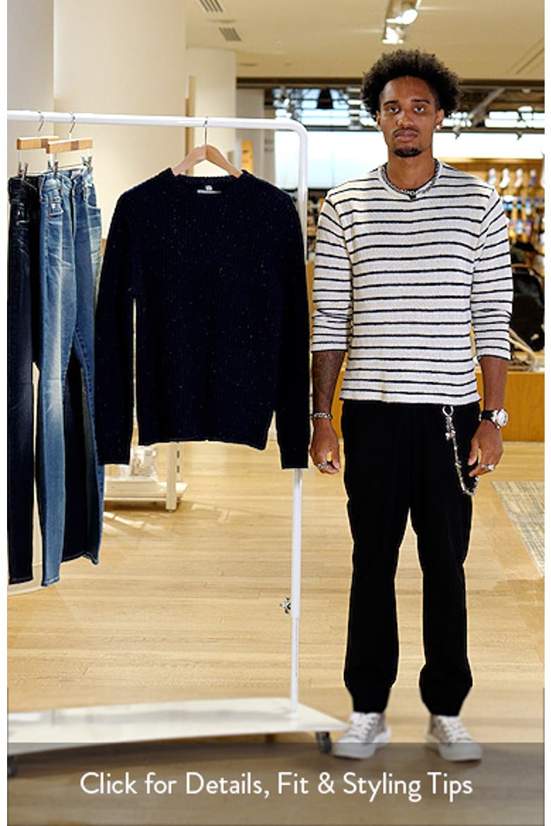 Donegal Tweed Wool Blend Crewneck Sweater video