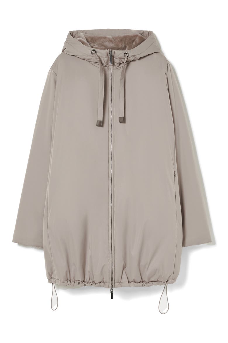Zuara Reversible Faux Fur Coat, Alternate, color, BEIGE