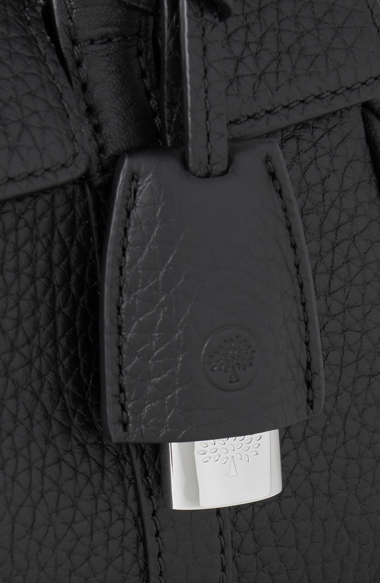 Mulberry Mini Bayswater Grained Leather Tote, Alternate, color, 