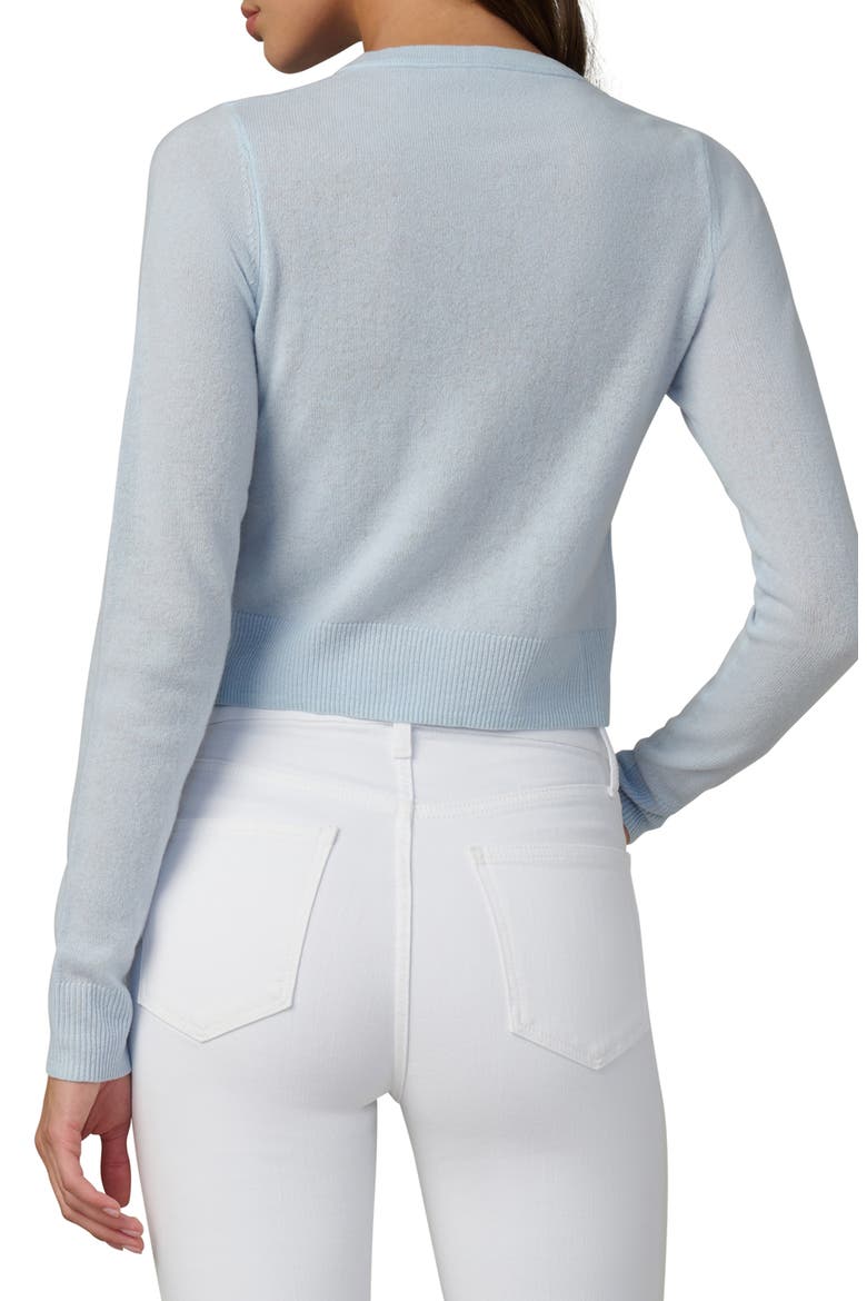 The Dani Crop Cashmere Cardigan, Alternate, color, POWDER BLUE