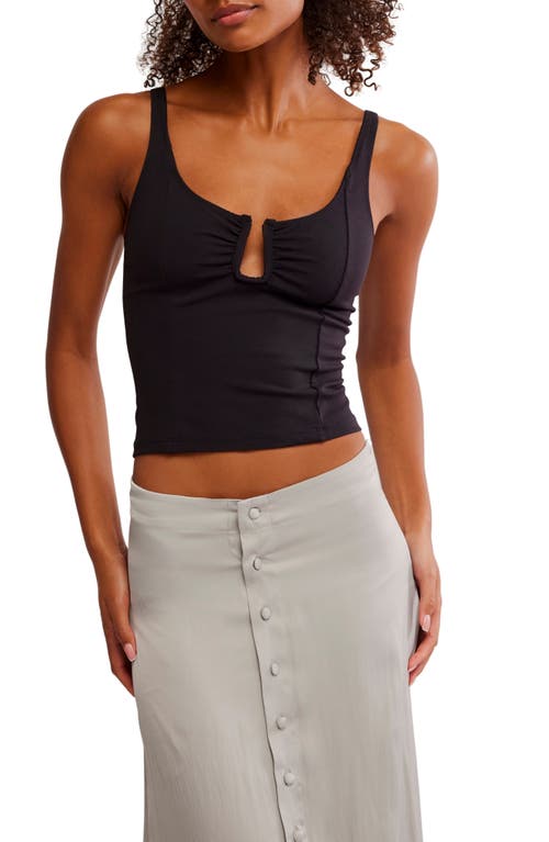 Free People Ahead Of The Curve Camisole In Black