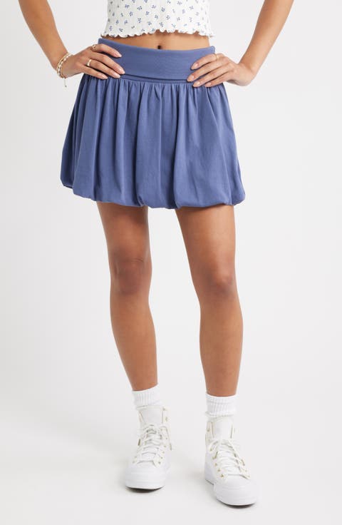 Bubble Hem Miniskirt