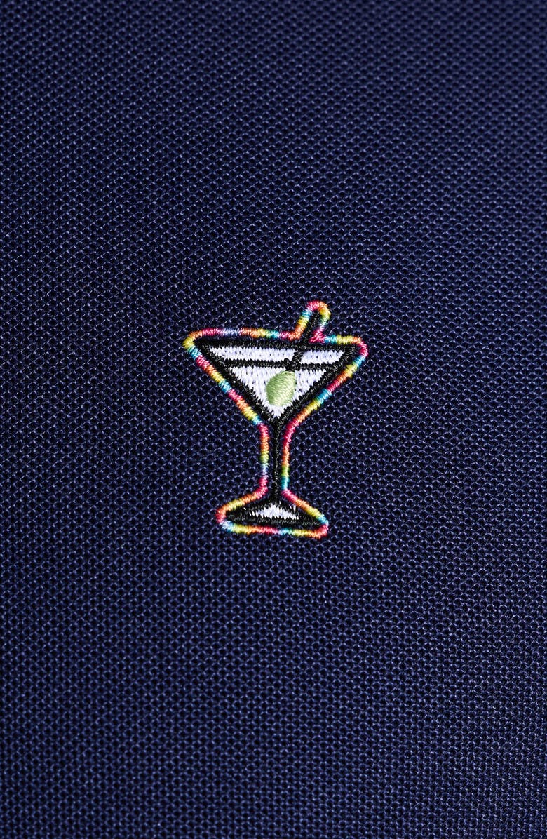 Robert Graham Belvar Knit Polo, Alternate, color, Peacoat