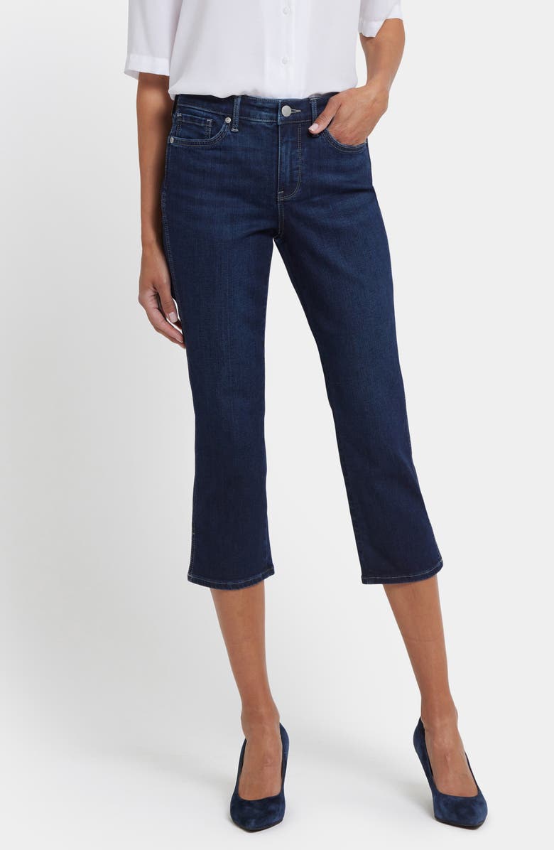 NYDJ Chloe Side Slit Capri Jeans, Main, color, Midnight Breeze