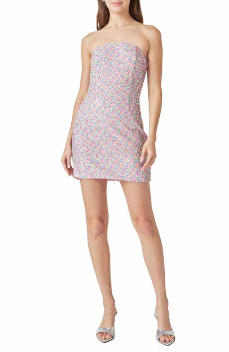 Endless Rose Strapless Sequin Minidress