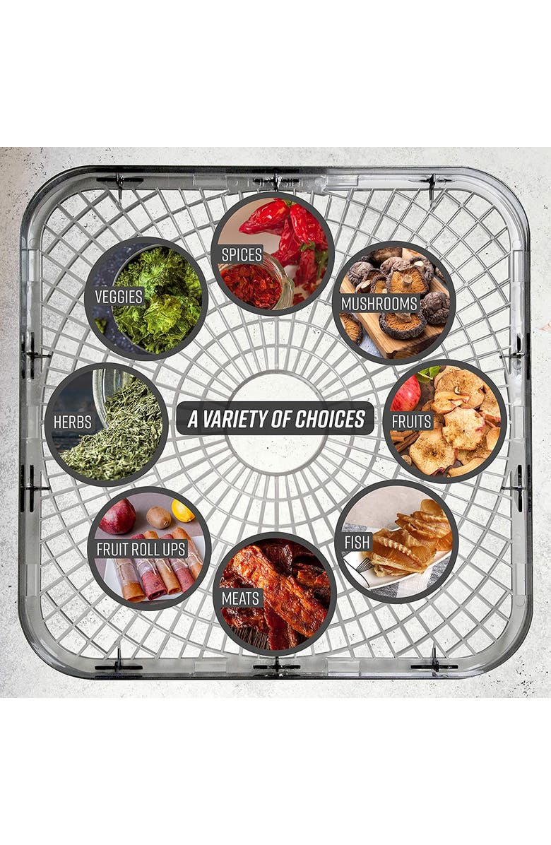 RONCO Turbo EZ-Store 5-Tray Dehydrator, Alternate, color, White