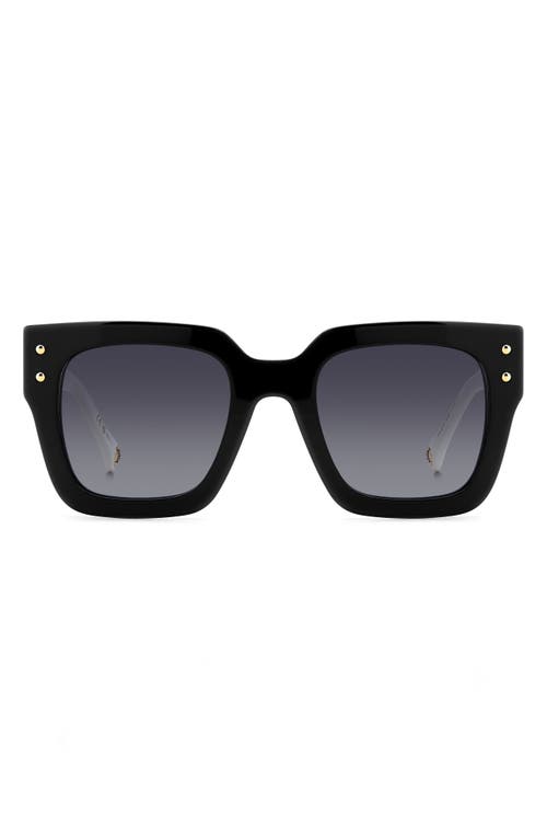 Carolina Herrera 51mm Gradient Square Sunglasses in Black/Dark Grey Sf  product