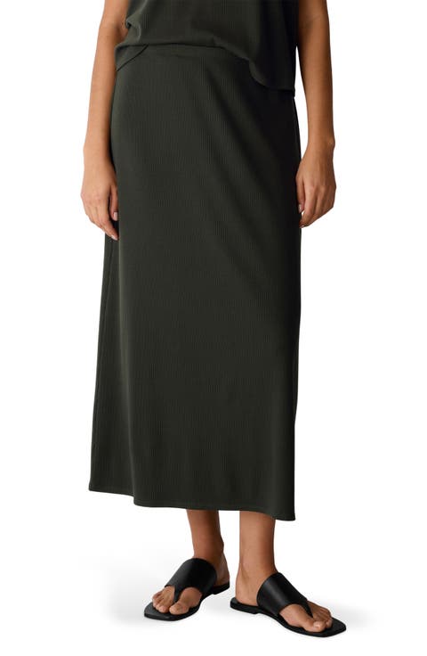 Rib Maxi Skirt