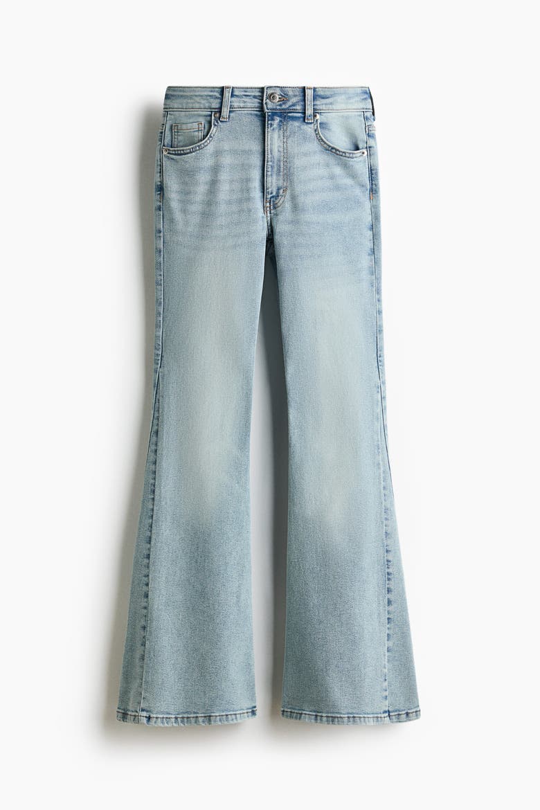 Flared High Jeans, Alternate, color, Light denim blue
