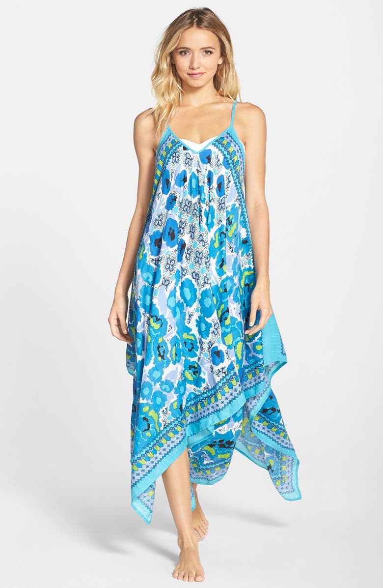 T+C by Theodora & Callum Floral Print Cover Up, Main, color, 