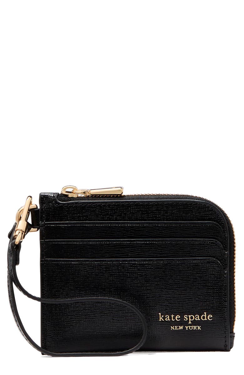 Kate Spade New York devin saffiano leather card case, Main, color,