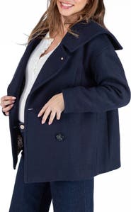 Cache Coeur Malo pregnancy pea coat