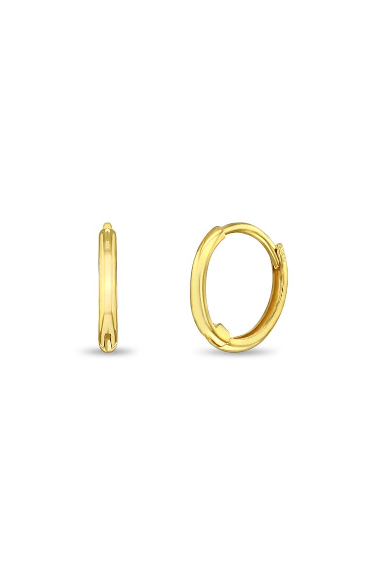 In Season Jewelry 14k The Tiny Hoop Earrings, Alternate, color, Gold