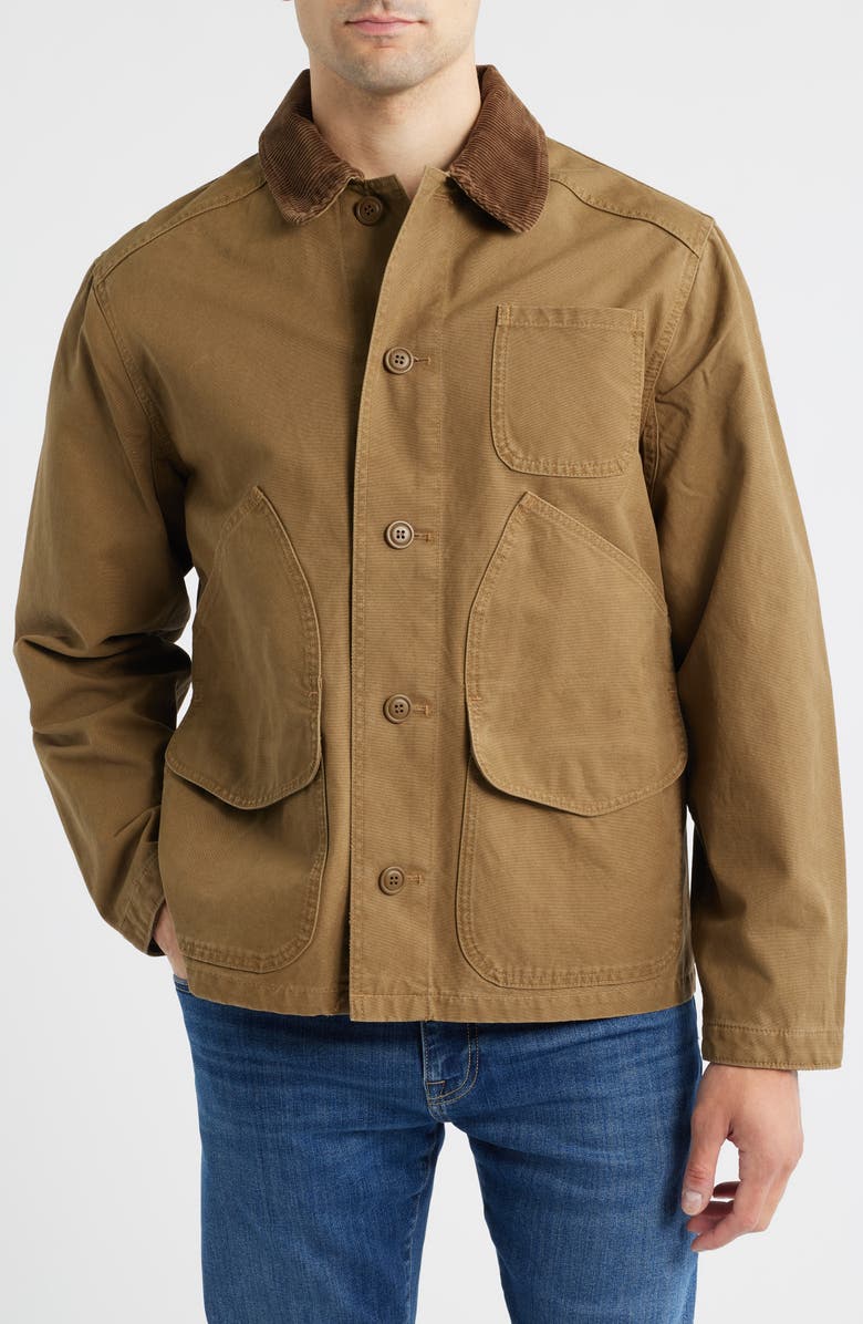Filson Cotton Canvas Outfitter Jacket, Alternate, color, Kangaroo