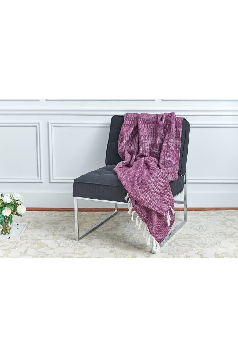 Blythe Boysenberry 50" x 70" Throw Blanket, Alternate, color, Purple