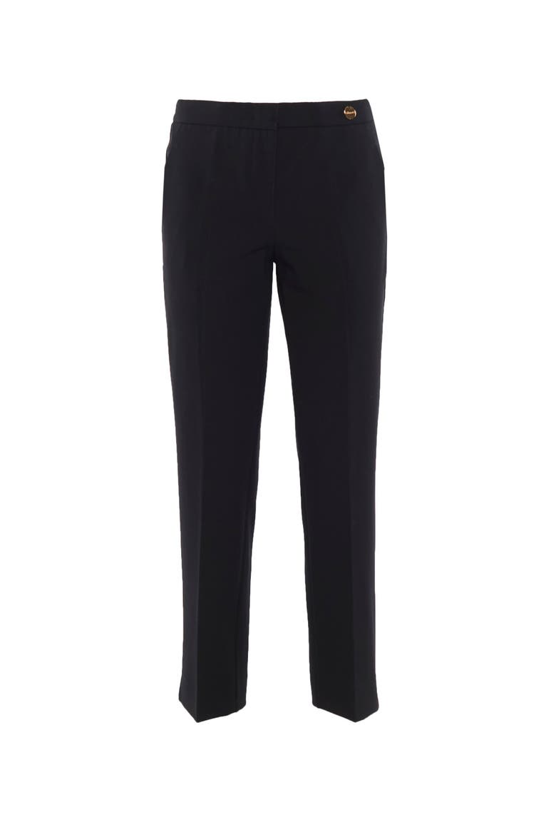 CHARLOTTE Stretch Jersey Cropped Boy Pants, Main, color, Black