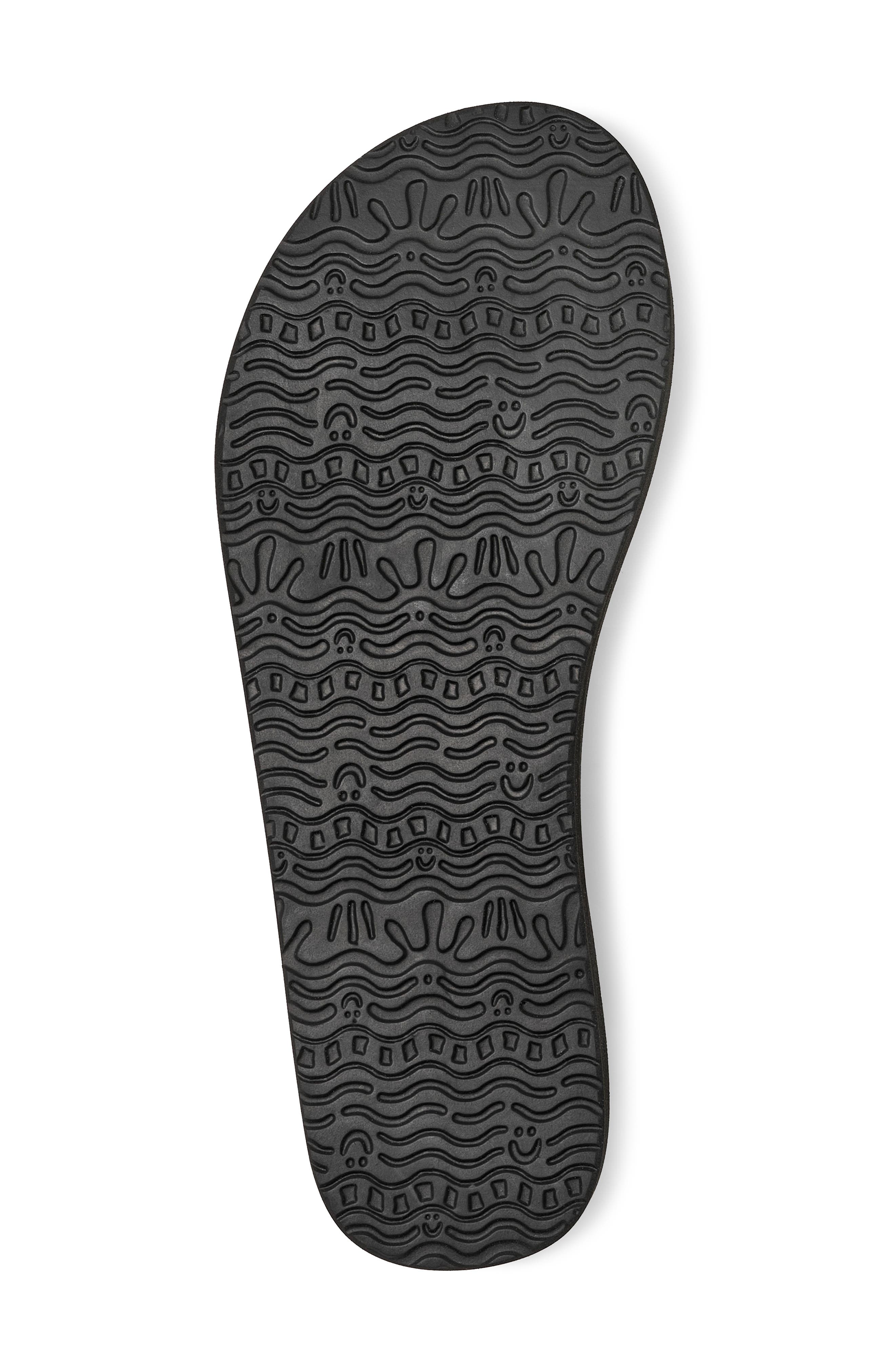 Sanuk Yoga Joy II Flip Flop, Alternate, color, Black