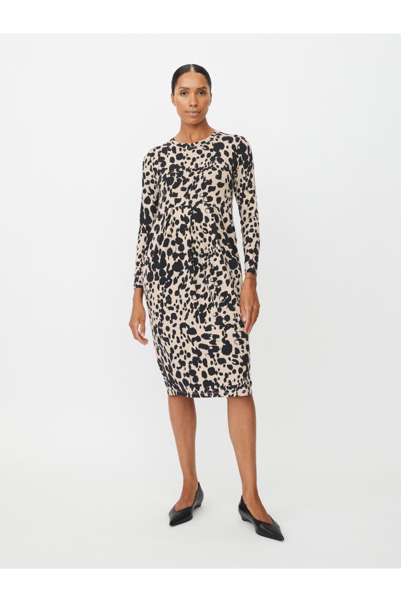 Printed Tunic Dress, Main, color, Oxford Tan