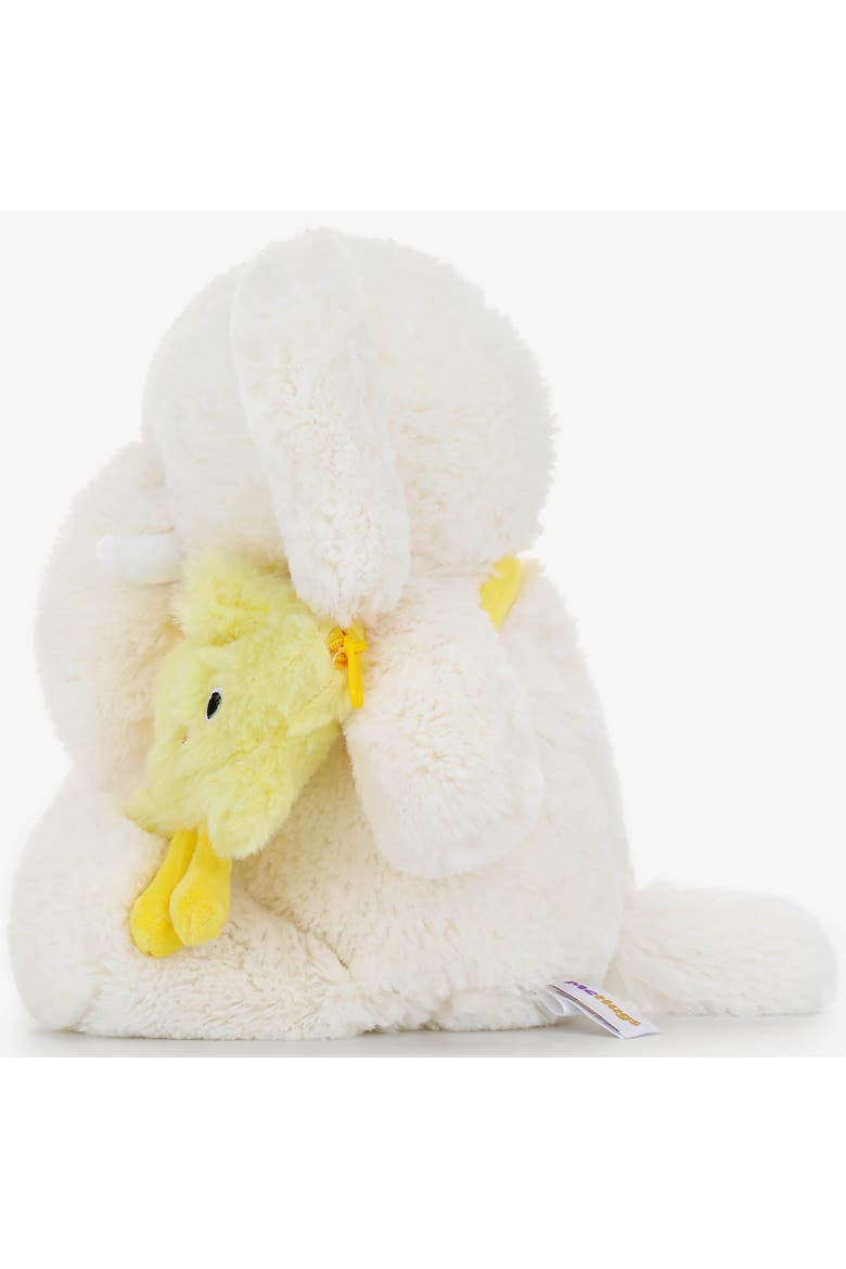7 Inch Elephant Ted Weighted Stuffed Animal, Alternate, color, White