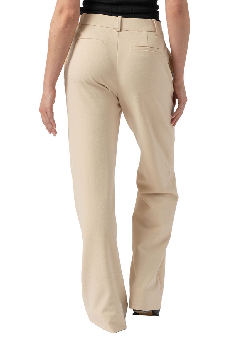 Saint + Sofia Cambridge Tailored Wide Leg Pant, Alternate, color, Beige