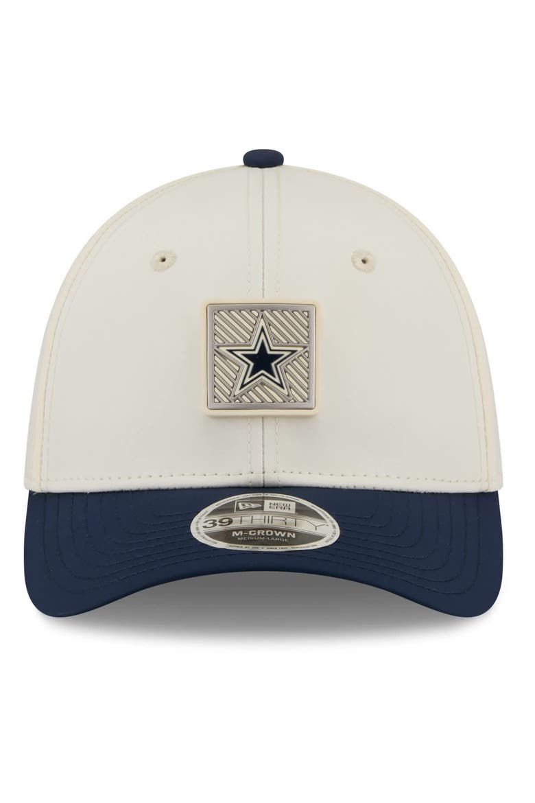 Men's New Era  Cream/Navy Dallas Cowboys 2026 NFL Training Camp 39THIRTY Flex Hat, Main, color, Cream