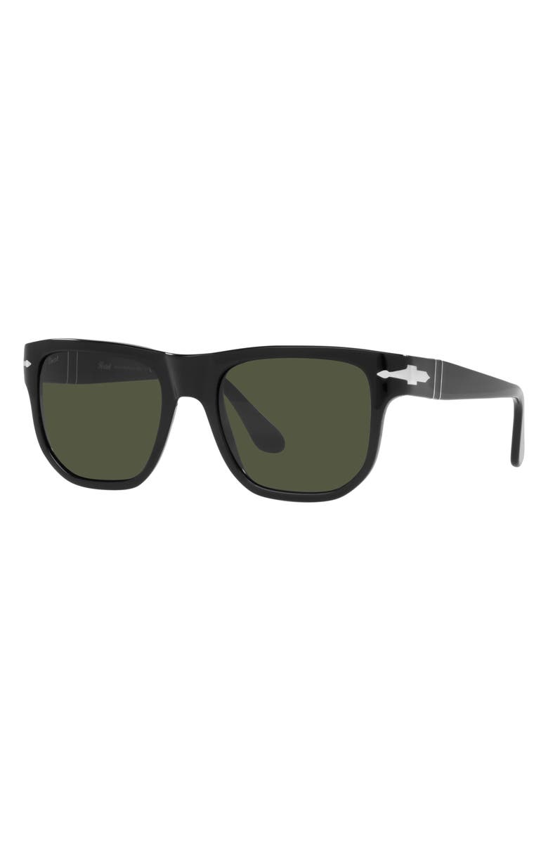 Persol 55mm Square Sunglasses, Alternate, color, Black