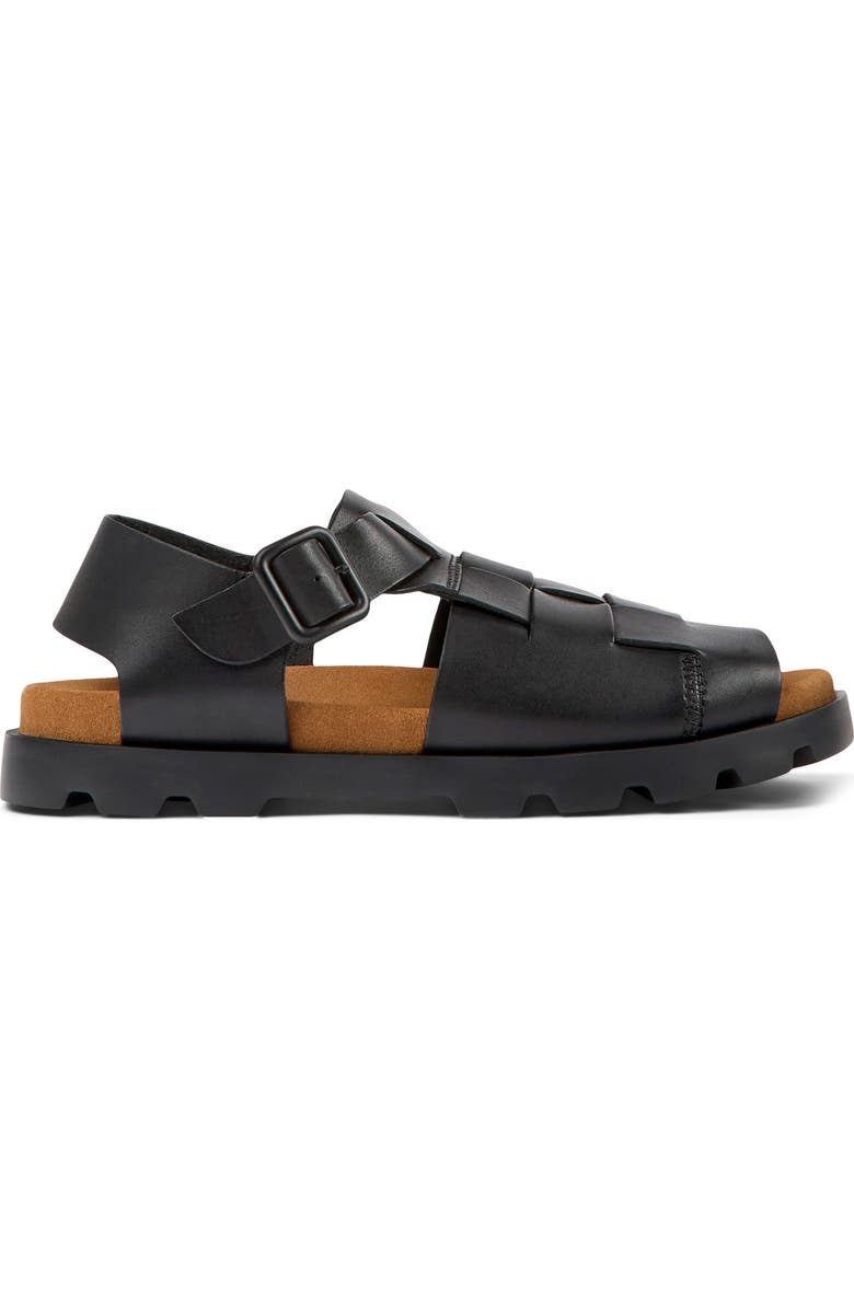 Camper Brutus Fisherman Sandal, Alternate, color, Black