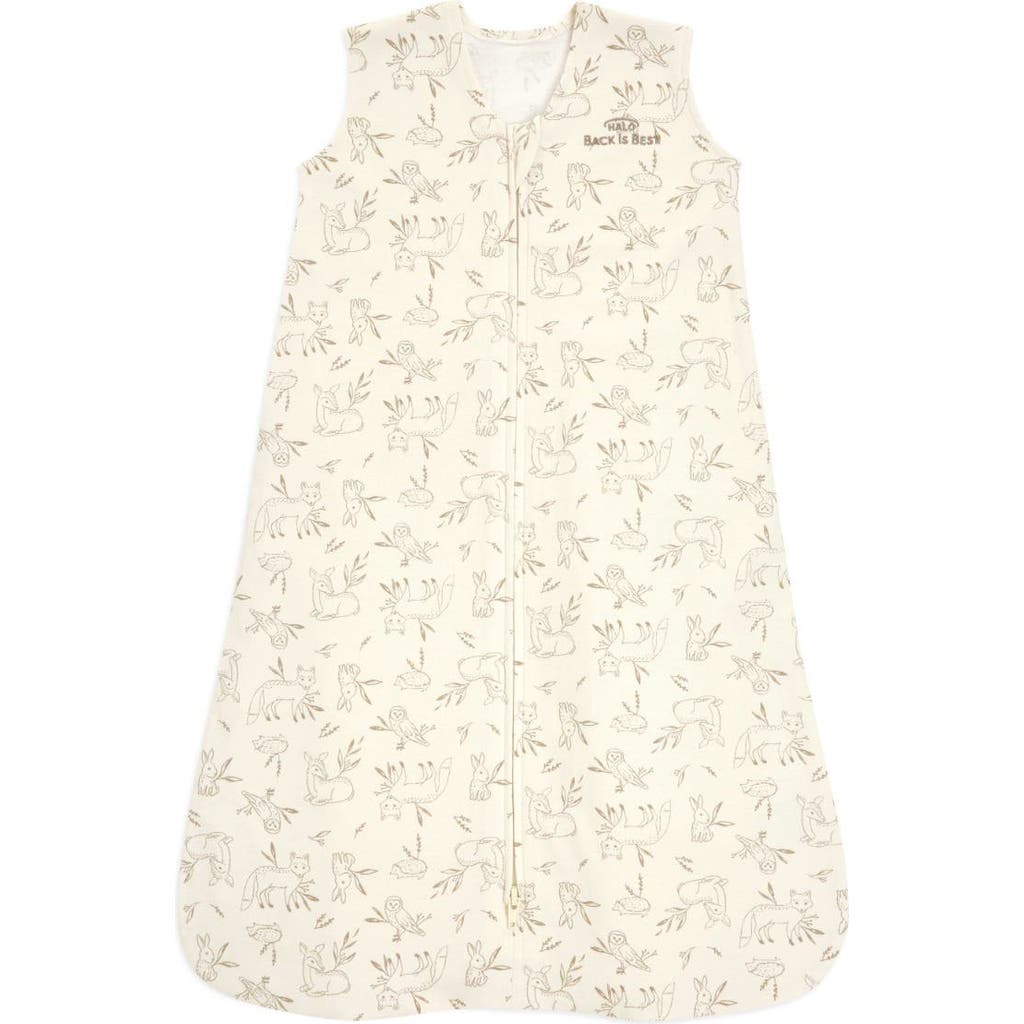 Halo 100% Cotton 0.5 Tog Sleepsack Wearable Blanket In White