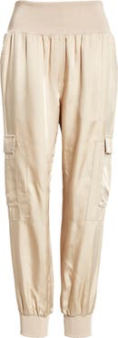 Cinq à Sept Giles Cupro Crop Cargo Joggers