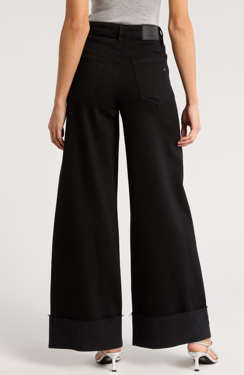HIDDEN JEANS Cuffed Raw Hem High Waist Wide Leg Jeans, Alternate, color, 