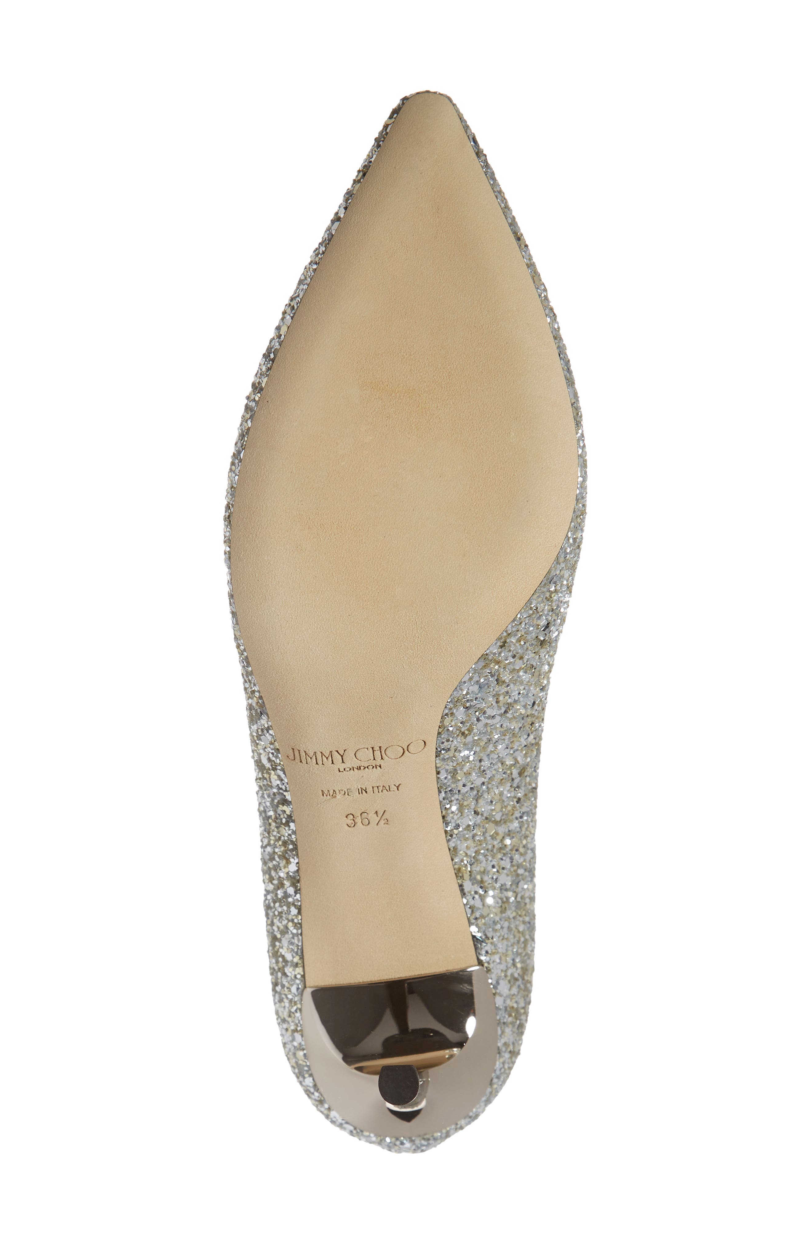 Jimmy Choo Romy Glitter Pointed Toe Pump, Alternate, color, 