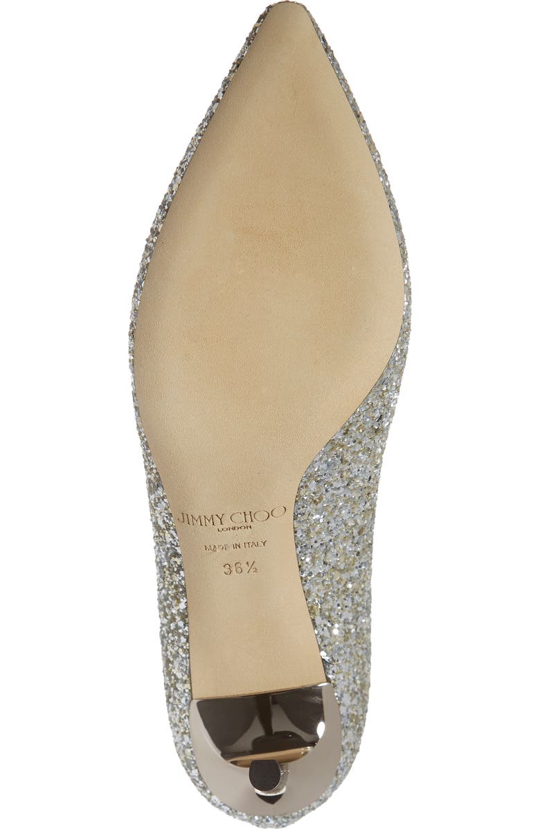 Jimmy Choo Romy Glitter Pointed Toe Pump, Alternate, color,